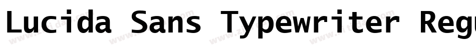Lucida Sans Typewriter Regular字体转换